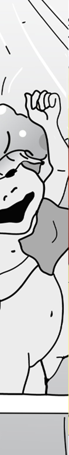 Characters prepared for animation. I created my triplets in 1980, the small cartoons where published in a children's magazine. From a series of situations: 
            'Triplets having a shower'.